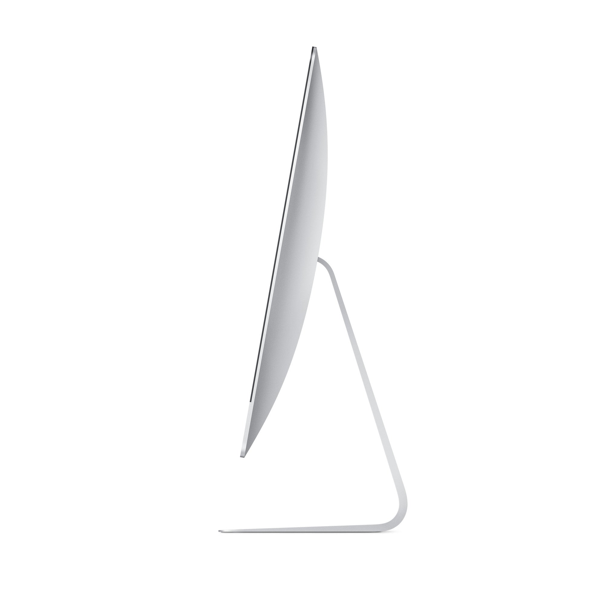 iMac 27-inch 6-Core i5 32GB/256GB — thin side profile and aluminum stand