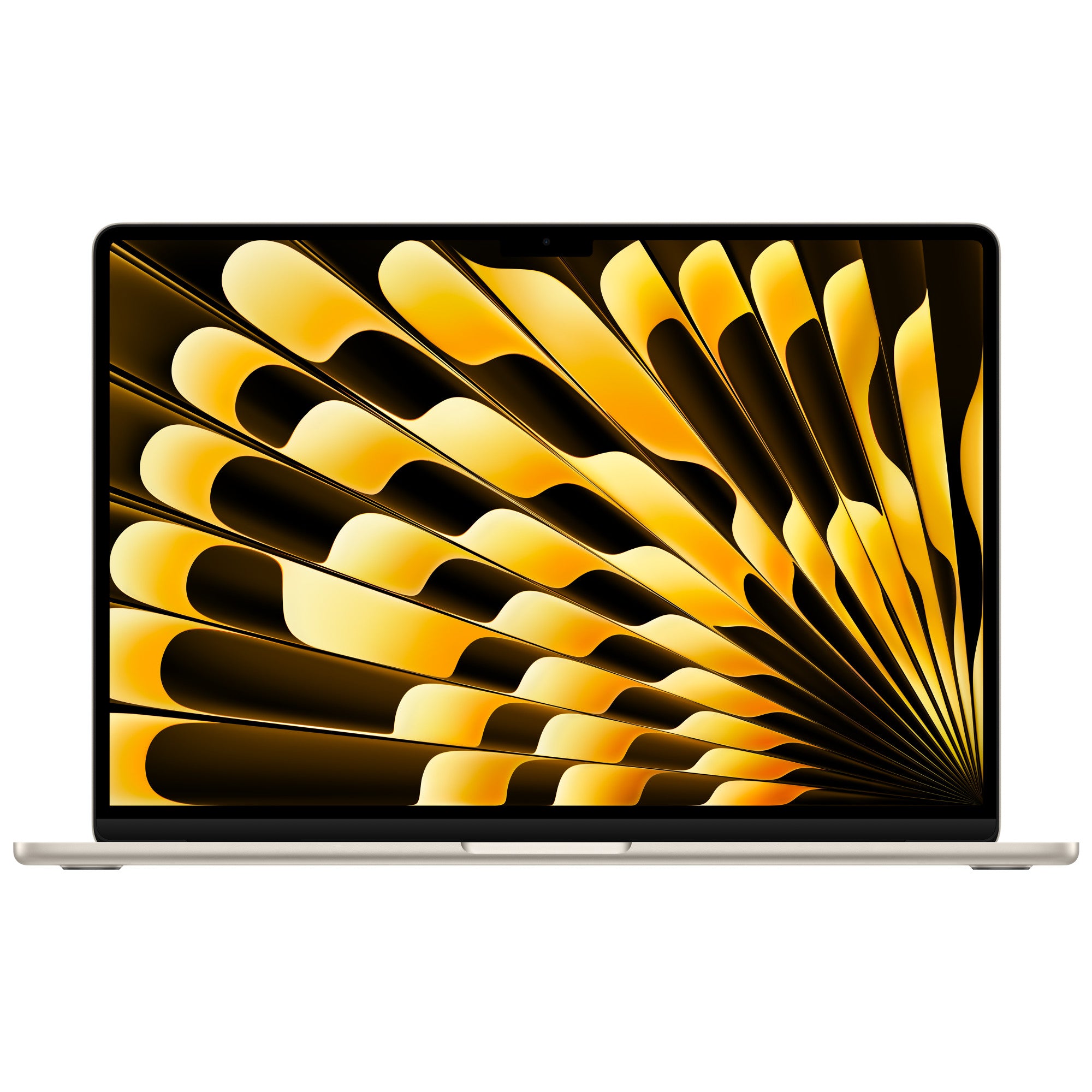 Apple MacBook Air 15-inch M4 in Starlight, open front view