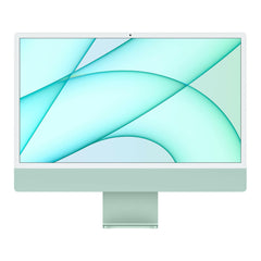 24-inch iMac Apple M1 Chip with 8‑Core CPU and 7‑Core GPU - Green 8GB Ram 256SSD Open Box (Green) Apple Imac 24 Refurbished.