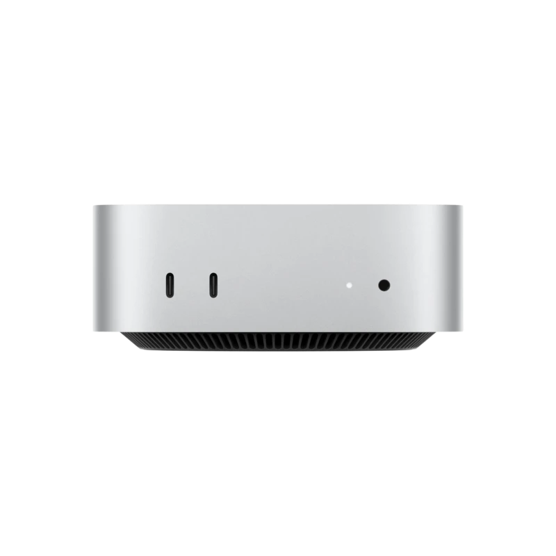 Silver Mac mini desktop computer